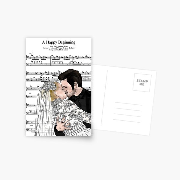 Captain Swan Music Sheet Postcard