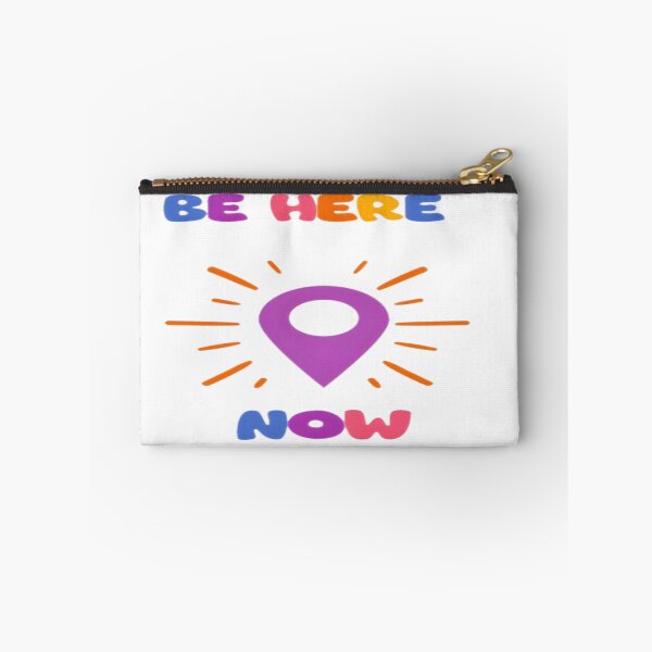 Item preview, Be Here Now Inspirational Quote Art designed and sold by MondeMade.