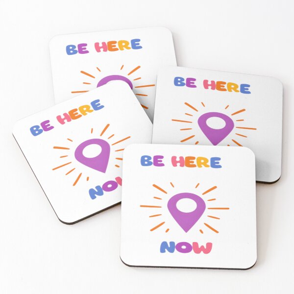 Item preview, Be Here Now Inspirational Quote Art designed and sold by MondeMade.