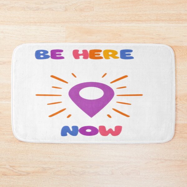Item preview, Be Here Now Inspirational Quote Art designed and sold by MondeMade.