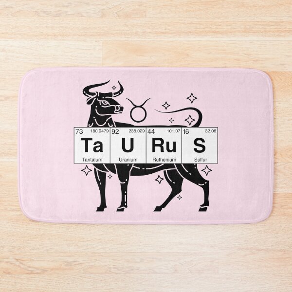 Item preview, Taurus Sign Periodic Table Letters designed and sold by humnoo.