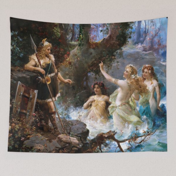 Item preview, Siegfried and the Rhinemaidens by Hans Zatzka designed and sold by The Breathing Paint.