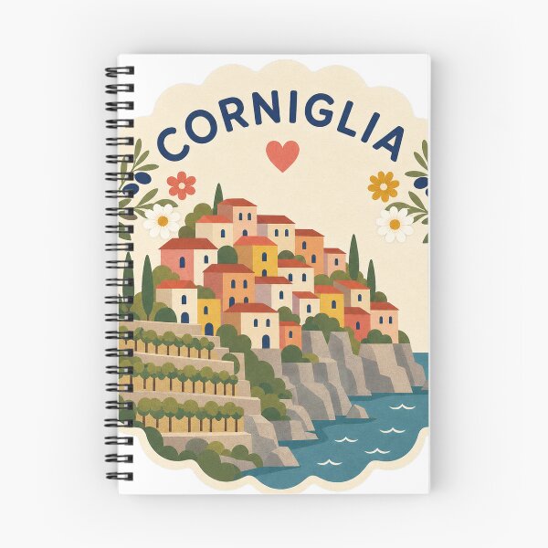 Item preview, Corniglia Italy Travel Souvenir Modern Folk Art designed and sold by VisualArtsOasis.