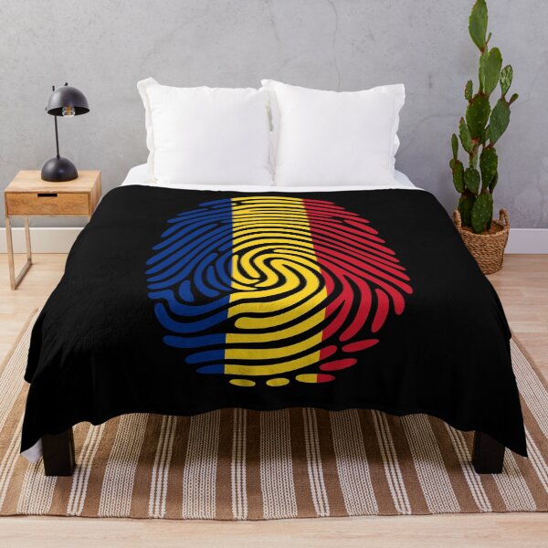 Item preview, Romania Flag Fingerprint Identity | Romanian DNA Heritage Graphic designed and sold by NTGUILTY.