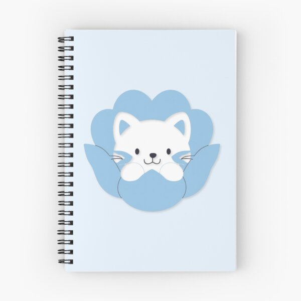 Item preview, Peek-a-Blue Blossom Cat designed and sold by TurquoiseBird.