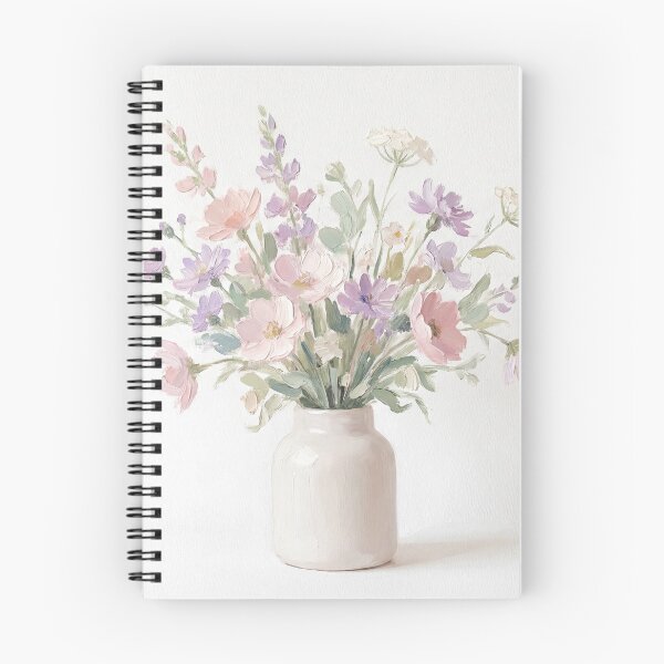 Item preview, Soft Pastel Wildflowers Bouquet Painting designed and sold by ArtAmbience.