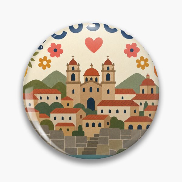 Item preview, Cusco Peru Travel Souvenir Modern Folk Art designed and sold by VisualArtsOasis.