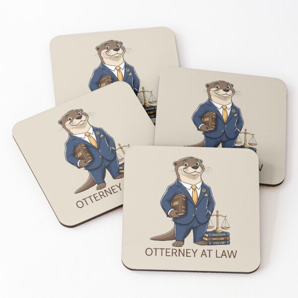 Item preview, Otterney At Law - Funny Otter Attorney Pun Gift for Lawyers, Law Students & Paralegals designed and sold by Got2BSnazzy.