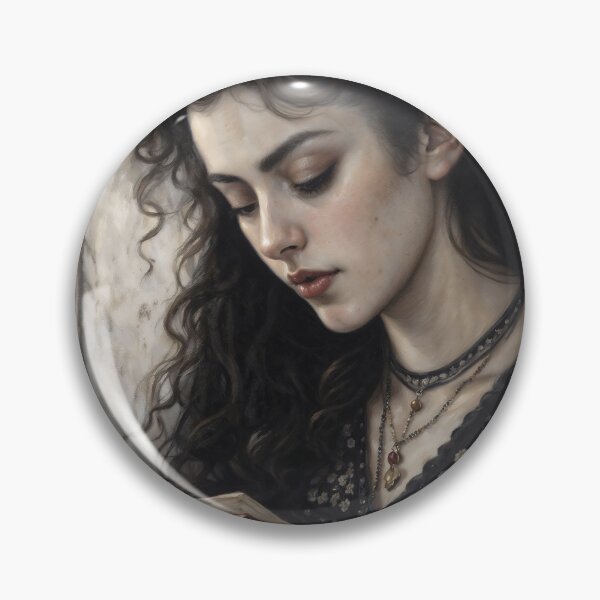 Item preview, Gothic Girl Reading Spell Book In Castle Painting designed and sold by DarkHolyQueen.