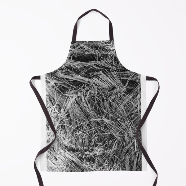 Aperçu de l'œuvre Gros plan sur une texture de fibre de palmier en noir et blanc, motif abstrait de fond naturel créée et vendue par Nmallia.
