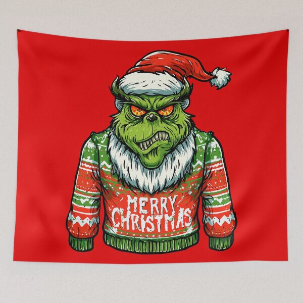Item preview, Fire Eyed Grinch Christmas Sweater Design designed and sold by RichardRags.