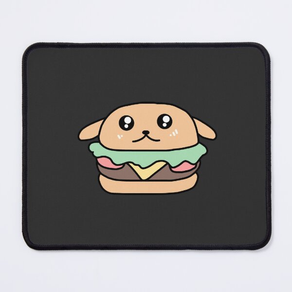 Item preview, Doger Cute Dog Cheeseburger Illustration designed and sold by PassableStudio.