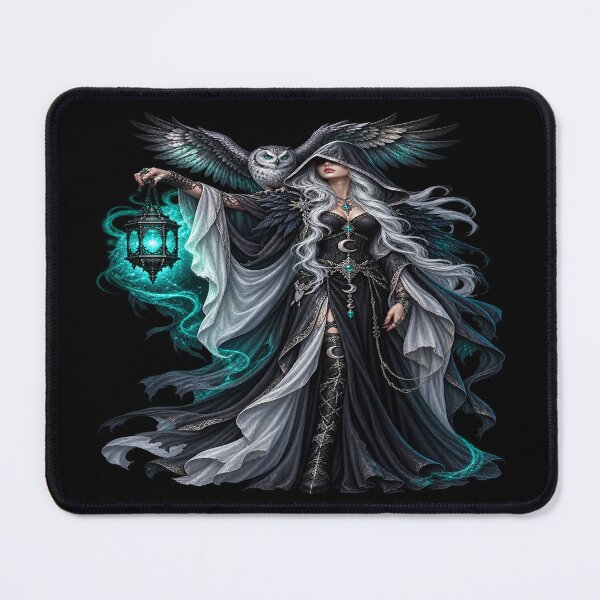 Item preview, Shadow Lantern Guardian – Gothic Mystic Witch designed and sold by TroviTutto.
