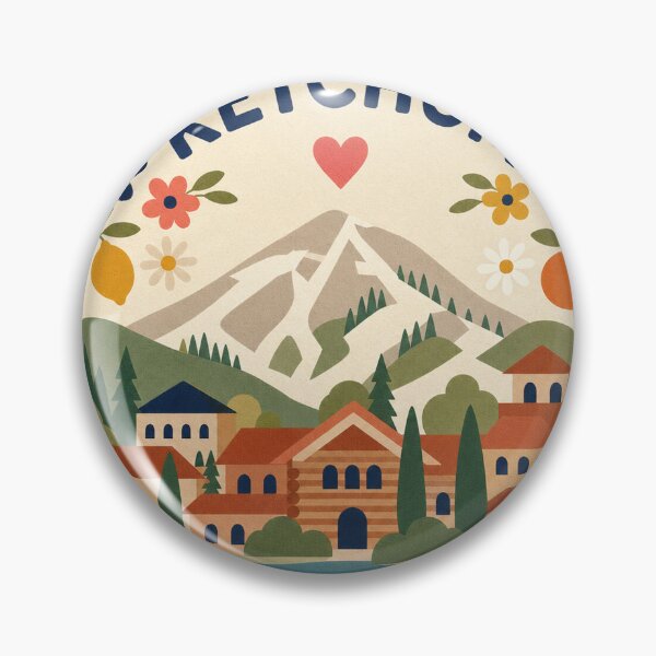 Item preview, Ketchum USA Travel Souvenir Modern Folk Art designed and sold by VisualArtsOasis.