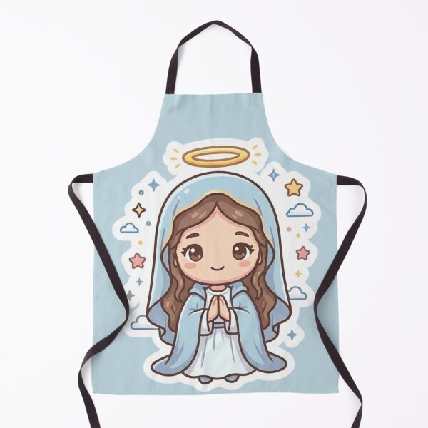 Item preview, Virgin Mary Kawaii Style for Children designed and sold by MantoSagrado.