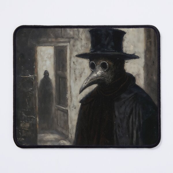 Item preview, Gothic Plague Doctor In Dark Alley Painting designed and sold by DarkHolyQueen.