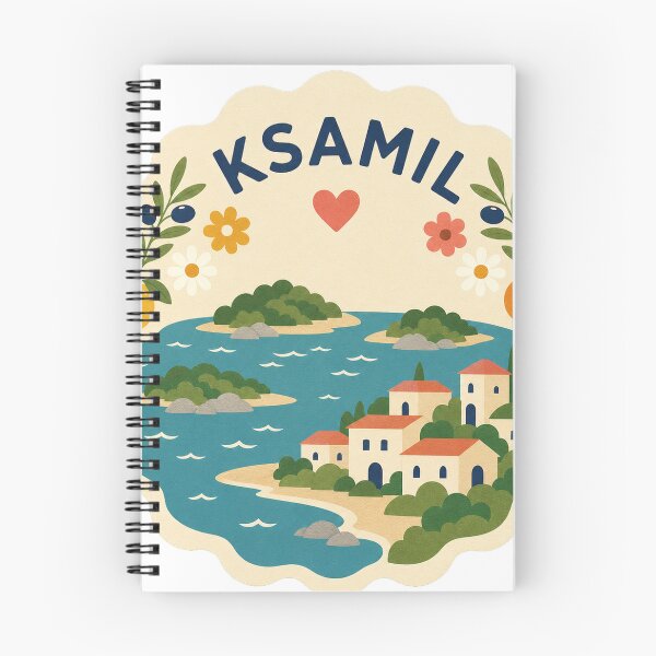Item preview, Ksamil Albania Travel Souvenir Modern Folk Art designed and sold by VisualArtsOasis.