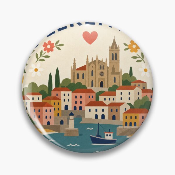 Item preview, Lekeitio España Recuerdo de viaje Arte popular moderno designed and sold by VisualArtsOasis.