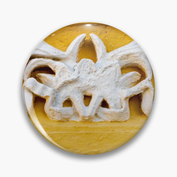 Item preview, Decorative Plaster Architectural Ornament Relief on Textured Yellow Wall Facade Detail designed and sold by Nmallia.