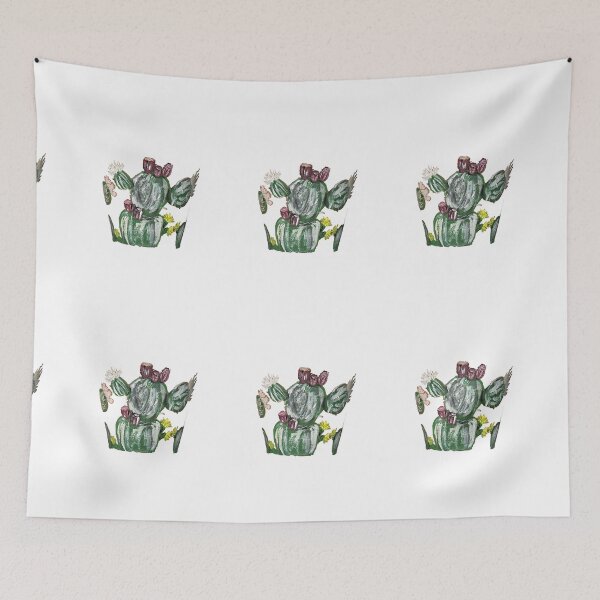 Item preview, Fico d'India Siciliano in Fiore - Arte Dipinta a Mano - Cactus  designed and sold by B.D'Alessandro.