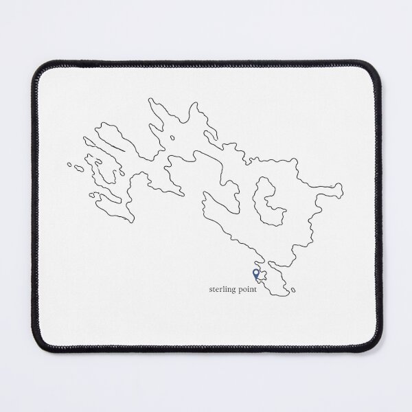 Item preview, Sterling Point Map Marina Sticker designed and sold by reader of books.