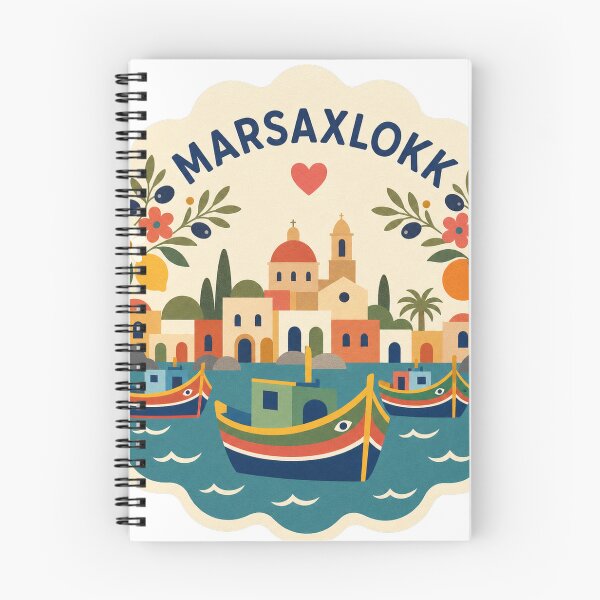 Item preview, Marsaxlokk Malta Travel Souvenir Modern Folk Art designed and sold by VisualArtsOasis.