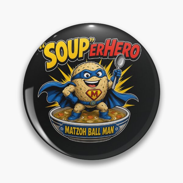 Item preview, Soup-er Hero Matzoh Ball Man Funny Jewish Superhero  designed and sold by FunMugsAndMore .