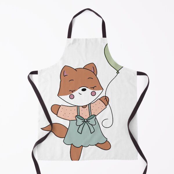 Item preview, Cute Fox with Balloon designed and sold by BrunaBernardes.