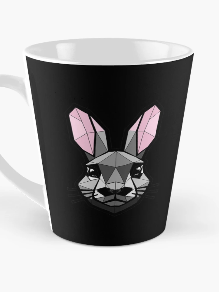 Thumbnail 3 of 4, Coffee Mug, Geometric Rabbit - Low Poly Rabbit Design designed and sold by GeoBeast.