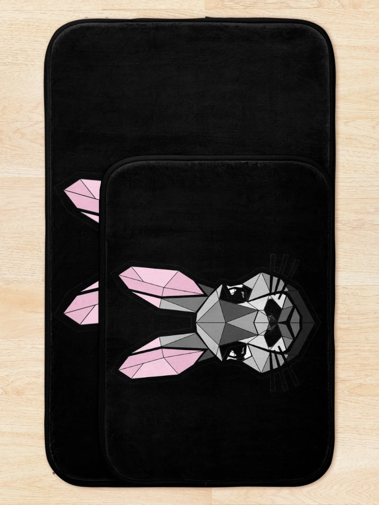 Thumbnail 5 of 6, Bath Mat, Geometric Rabbit - Low Poly Rabbit Design designed and sold by GeoBeast.