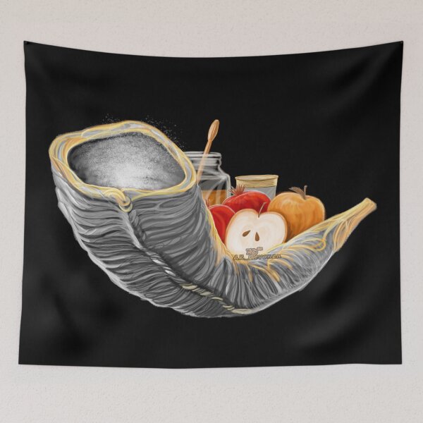 Item preview, Rosh Hashana, handpainted picture designed and sold by AK-Hevonen.