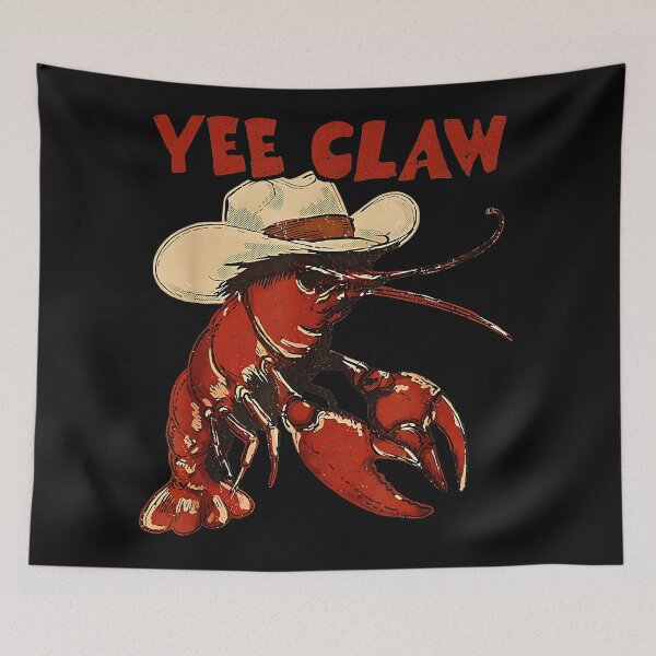 Item preview, Yee Claw Crawfish Cowboy Southern Western Humor designed and sold by CharlieConon.