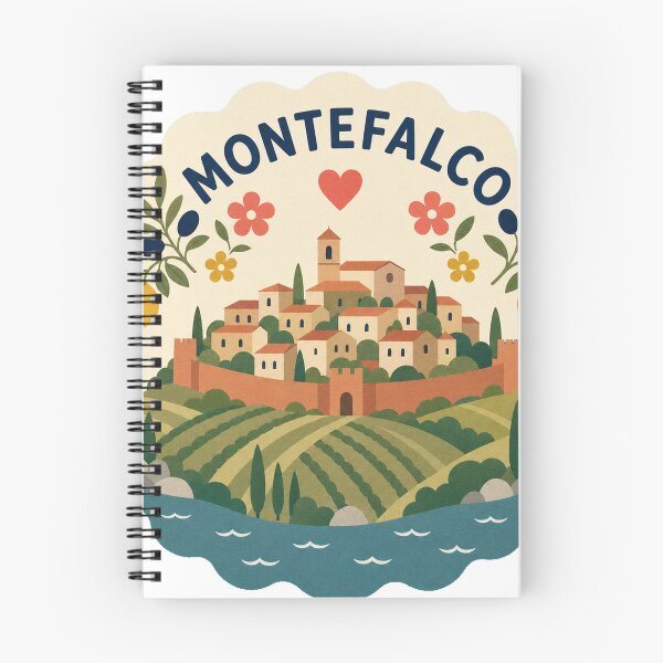 Item preview, Montefalco Italy Travel Souvenir Modern Folk Art designed and sold by VisualArtsOasis.