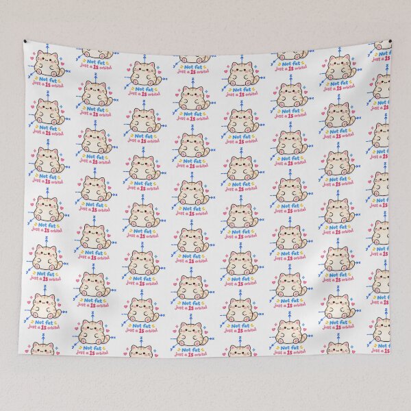 Item preview, Cute Chemistry Cat 1s Orbital Science Pun designed and sold by EntropyThreads.