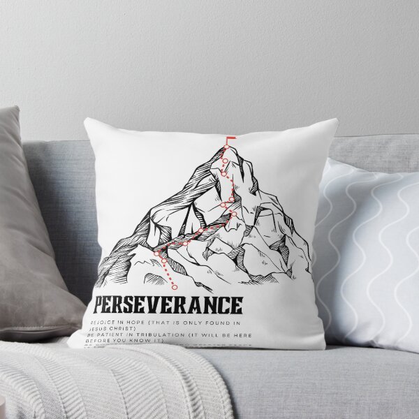 Item preview, Perseverance Mountain Romans 12:12 Christian Tee designed and sold by PureGritFaith.