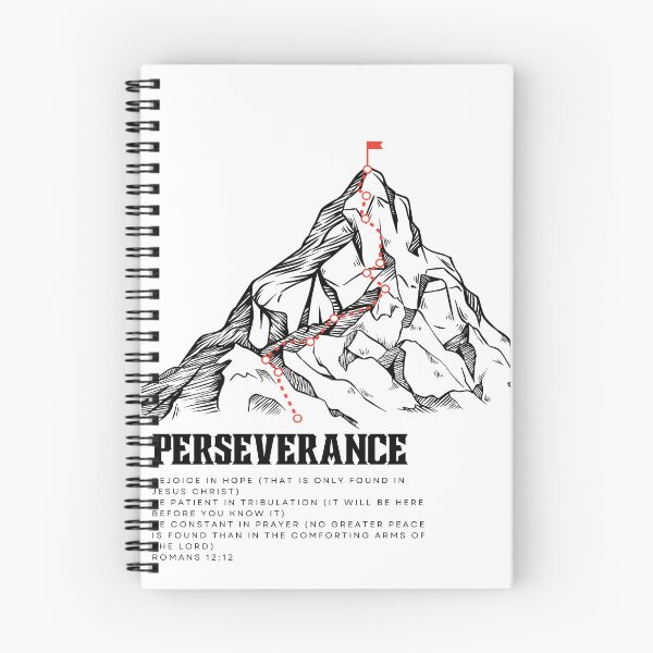 Item preview, Perseverance Mountain Romans 12:12 Christian Tee designed and sold by PureGritFaith.
