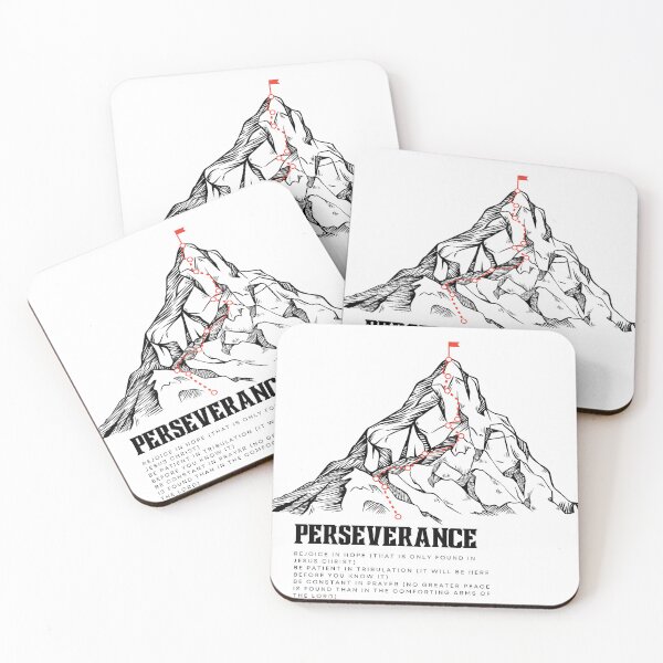 Item preview, Perseverance Mountain Romans 12:12 Christian Tee designed and sold by PureGritFaith.