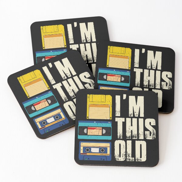 Item preview, I'm This Old Retro 80s 90s Technology Nostalgia designed and sold by Vermanartist.