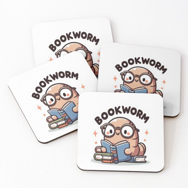 Item preview, Cute Cozy Bookworm Reading a Book – Study Sticker designed and sold by Khatumeye.