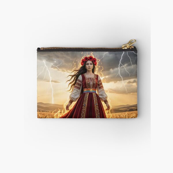 Item preview,  Ognjena Marija – Fiery Mary Slavic Mythical Art Print designed and sold by LittleBigGifts.