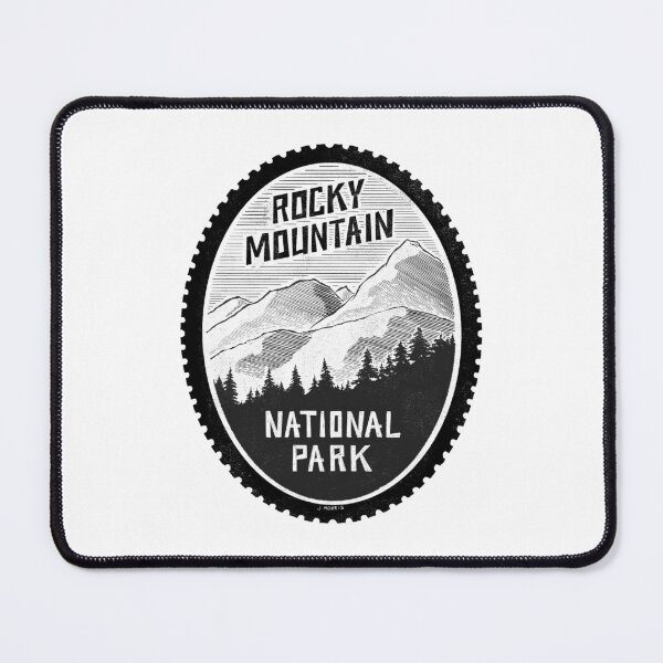 Item preview, Vintage label of Rocky Mountain National Park designed and sold by John Morris Illustration.