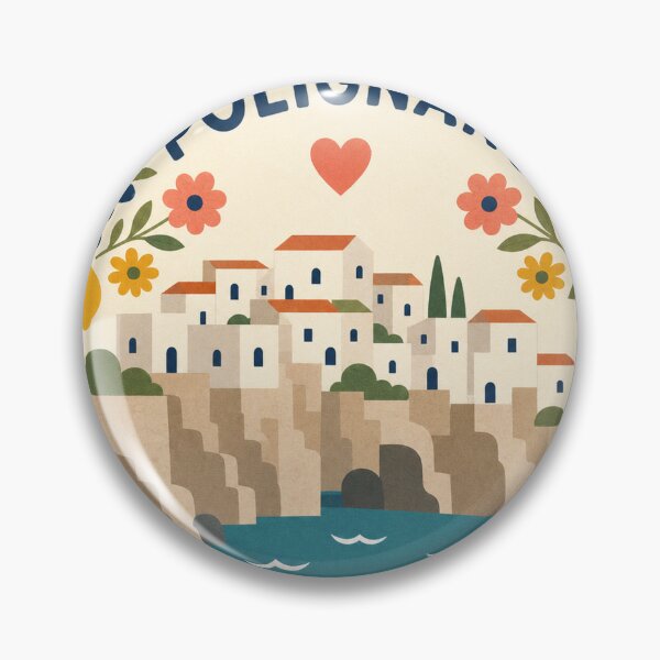 Item preview, Polignano Italy Travel Souvenir Modern Folk Art designed and sold by VisualArtsOasis.