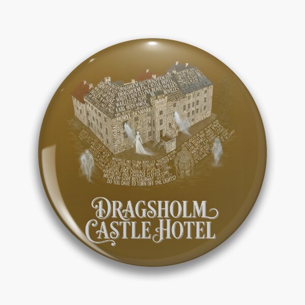 Item preview, Dragsholm Castle Hotel Denmark Haunted Fortress Typography Art designed and sold by naughty-raccoon.