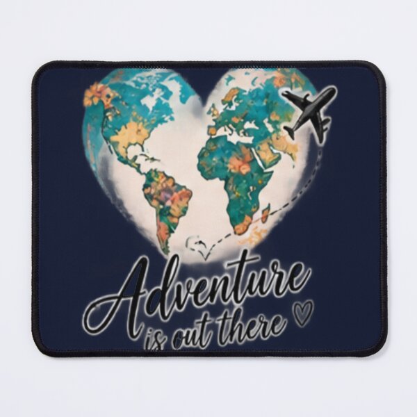 Item preview, Heart Shaped World Adventure Travel Art designed and sold by FABIOLA1970.