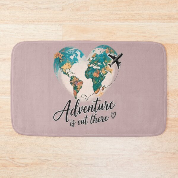 Item preview, Heart Shaped World Adventure Travel Art designed and sold by FABIOLA1970.