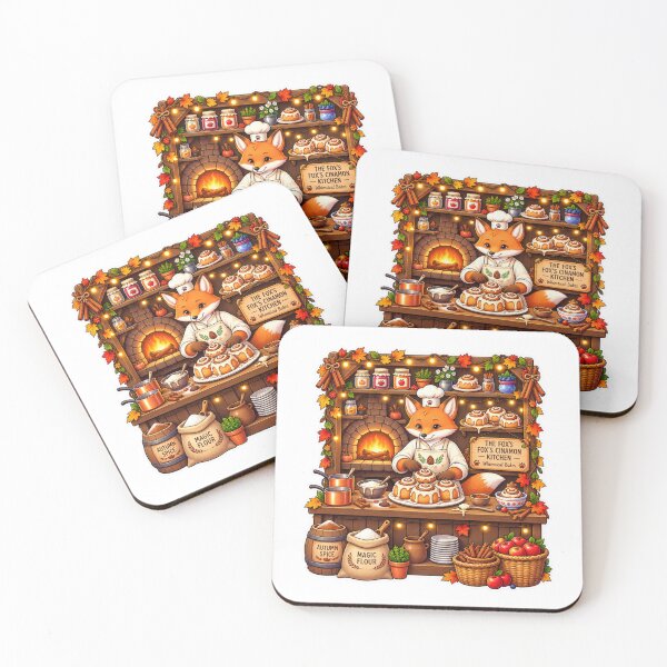 Item preview, The Fox’s Cinnamon Kitchen | Whimsical Cinnamon Rolls, Autumn Spice & Magic Flour | Cozy Woodland Bakery designed and sold by MrDev.