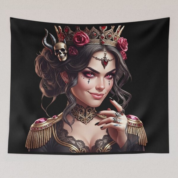 Item preview, Queen Crown Epaulettes Roses Choker designed and sold by Voodoo Store Paranormal Collections.