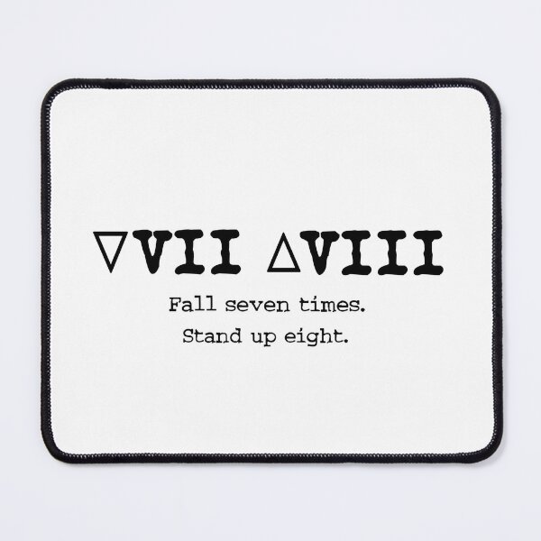 Item preview, Fall Seven Times, Stand Eight designed and sold by BMA.