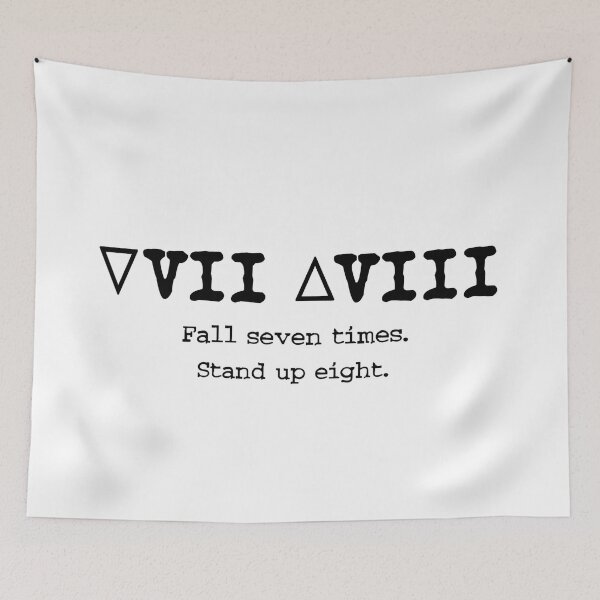 Item preview, Fall Seven Times, Stand Eight designed and sold by BMA.