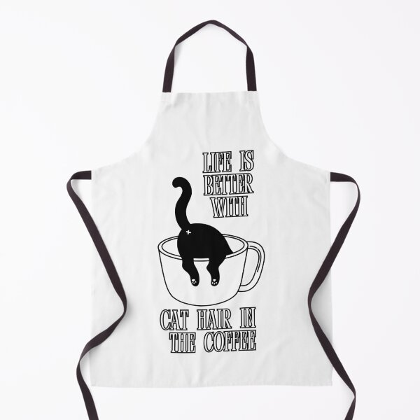 Item preview, Life Is Better With Cat Hair in the Coffee – Funny Cat Lover designed and sold by Anya86.
